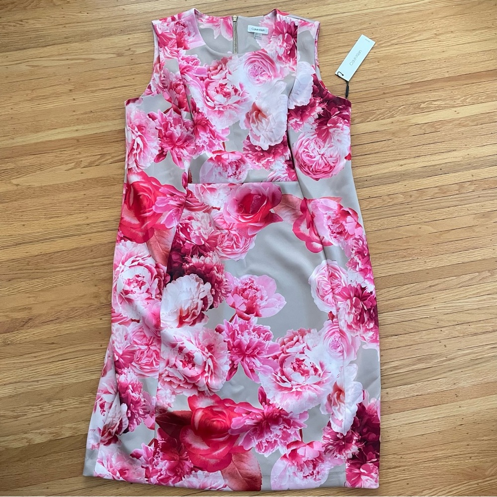 Calvin Klein Pink Floral Dress NWT Size 18W